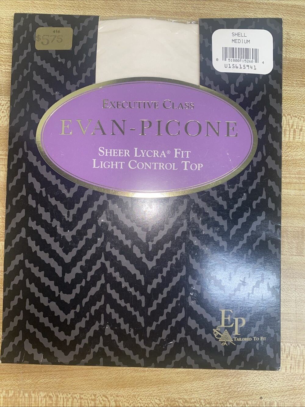 Vtg New Evan Picone Executive Class Pantyhose Sheer Lycra Light Control Top NOS